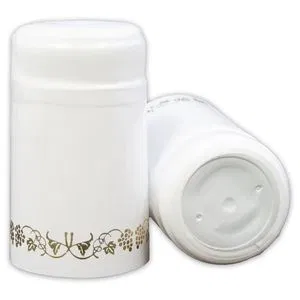 PVC Seals - White with gold grapes