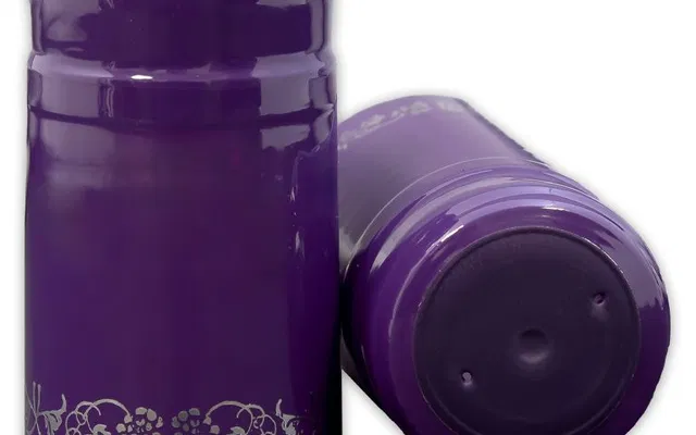 PVC Seals - Purple with Silver Grapes
