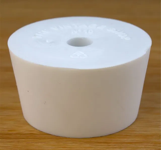 #10 Rubber Stopper, bored