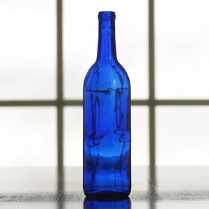 750ml Bordeaux Cobalt Blue Wine Bottles