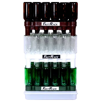 FastRack Bottle Drainer System - 12 oz. Beer & Other Bottles