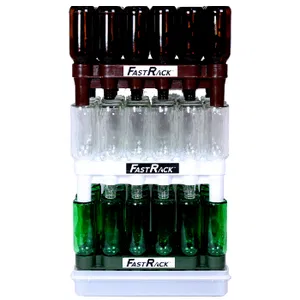 FastRack Bottle Drainer System - 12 oz. Beer & Other Bottles