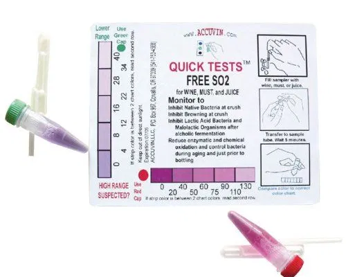 Accuvin Free SO2 Test Kit