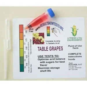 Table Grape Titratable Acidity (TA) Test Kit