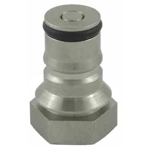 Ball lock tank plug/liquid