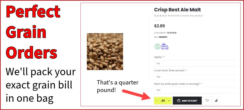 Fill your exact grain bill